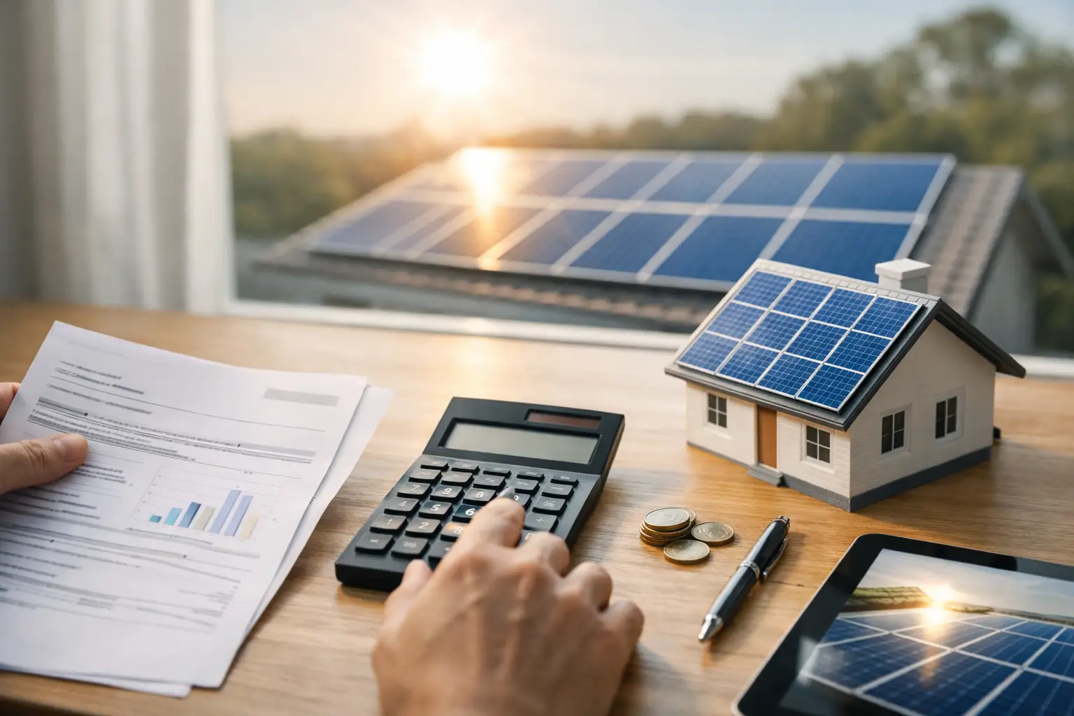 Conta de luz usada para calcular o dimensionamento de um sistema de energia solar