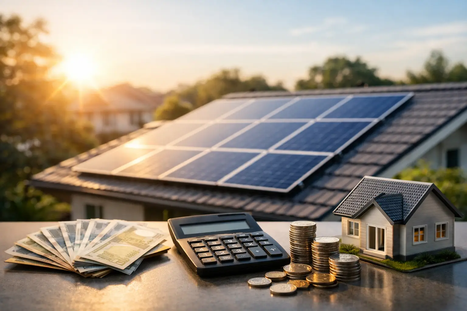 Energia solar residencial, economia na conta de luz e cálculo do retorno do investimento